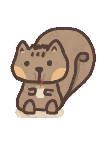 Luna Squirrel Sticker