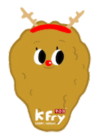 Happy Fried Chicken Sticker by K Fry My