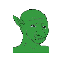 Goblin Wojak Sticker by Database數據