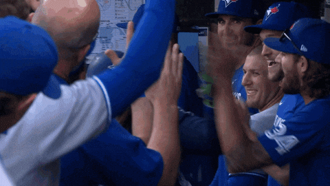 High Five Blue Jays GIF by Toronto Blue Jays