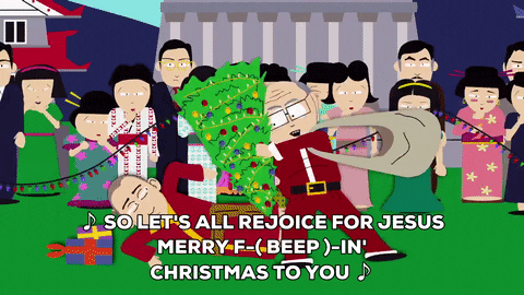 angry christmas GIF by South Park 