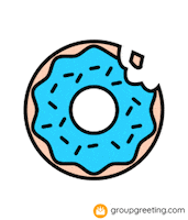 GroupGreetingcards donut groupgreeting group greeting Sticker