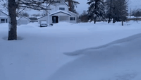 Snow Piles Up in Northern Wisconsin