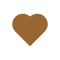 Lageado95 heart corazon brown marron Sticker