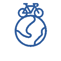 bike earth Sticker