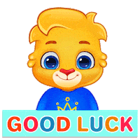 Best Wishes Good Luck Sticker by Lucas and Friends by RV AppStudios