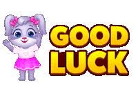 Best Wishes Good Luck Sticker by Lucas and Friends by RV AppStudios