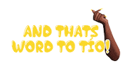 Brag Word Up Sticker by LAYAFACE