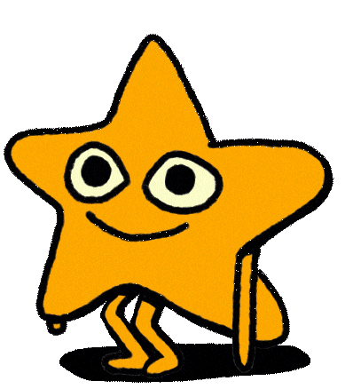 Happy Star Sticker
