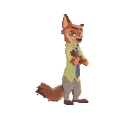 Fox Thinking Sticker