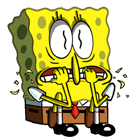 Scared Animation Sticker by SpongeBob SquarePants