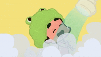 joie_suplementos feliz Cantor cantando banho GIF