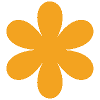 somosmoodhr flower orange flor deco Sticker