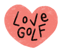 Golf Love Sticker by Catharina Stewart