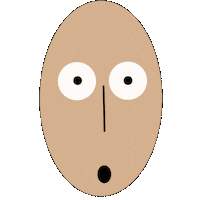 Funny Face Wow Sticker