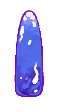 xTOFUx xtofux mounds gumdrop hill mountain cute shimmer colorful blue Sticker