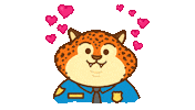 I Love You Sticker by Disney Zootopia