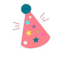 Celebrating Happy Birthday Sticker by Charissa Zwanenberg communicatie en tekst