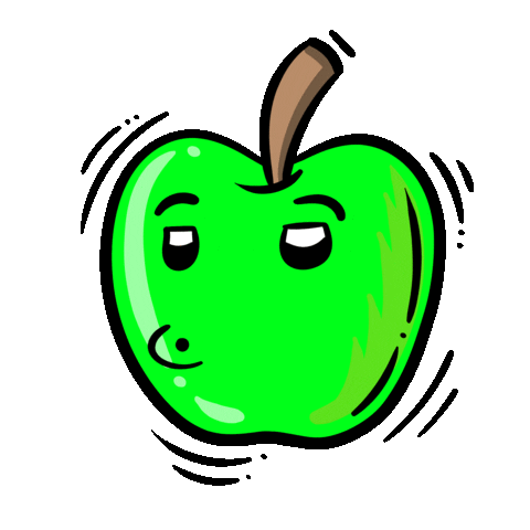 ApfelEssen giphyupload apfel apfelessen apfelessennichtvergessen Sticker