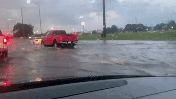 Thunderstorm Prompts Flooding in Tuscaloosa, Alabama