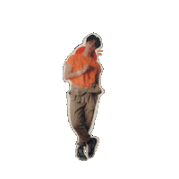 Orange L Sticker