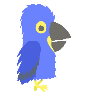clevendeavgames run parrot macaw uch Sticker