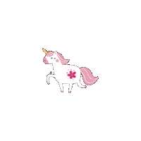 Unicorn Jednorozec Sticker by Vyrobeniny