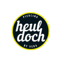 Logo Piercing Sticker by Piercingstudio heul doch