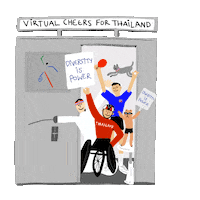 Paralympics Photoautomat Sticker by amc asia! Thailand
