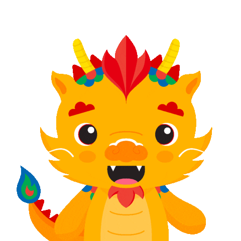 Happy Dragon Sticker by 100PLUS Malaysia