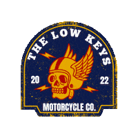 Skull Motorcycle Sticker by The Low Keys
