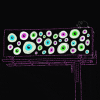 mentalbarf glitch nft eyes dark GIF