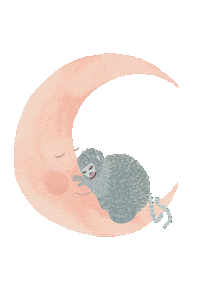 Suriartstudios happy baby sleep chill Sticker