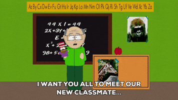 students hello GIF by South Park 