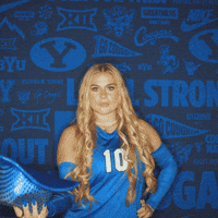 Ncaa Volleyball Go Cougs GIF by BYU Cougars