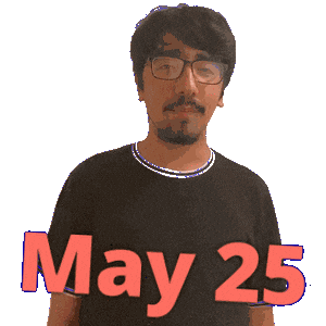 May 25 Sticker