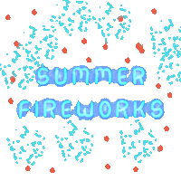 Summer Fireworks Sticker