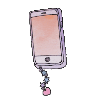 awfultune love stars drawing phone Sticker