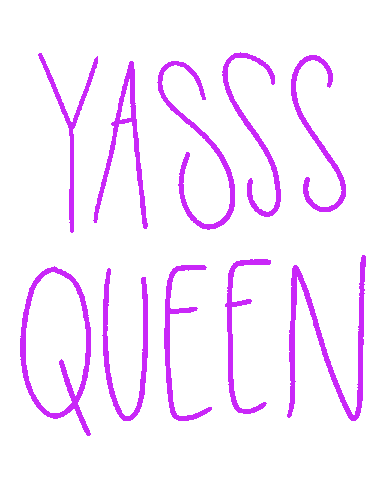 Yas Queen Sticker by megan lockhart