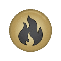 Fire Flood Sticker by Paul Davis of Central Illinois