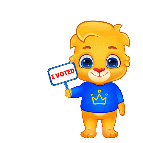 Voting Election Day Sticker by Lucas and Friends by RV AppStudios