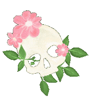 Flor Calavera Sticker by aire retro