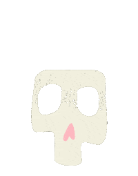 Colores Calavera Sticker by aire retro