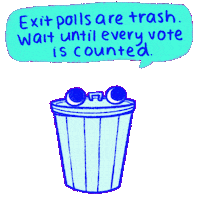 Election Day Trash Sticker by Creative Courage