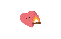 maggiesmission campfire pediatric cancer maggies mission roasting marshmallows Sticker