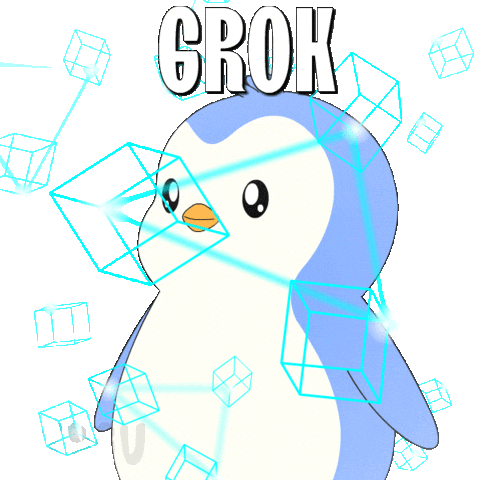 Calculate Artificial Intelligence Sticker by Pudgy Penguins