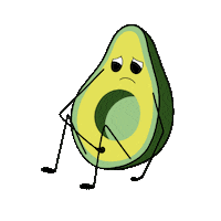 gif artist avocado Sticker