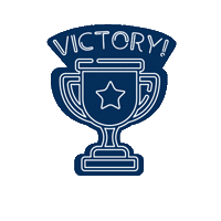 Victory Trophy Sticker by Globe At Home