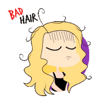 Bad Hair Sticker by Fikbella Perfumaria