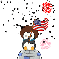 United States Usa Sticker by Pudgy Penguins